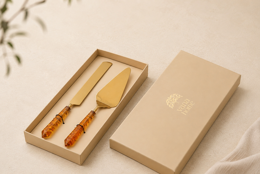 Auric Cake Server Set
