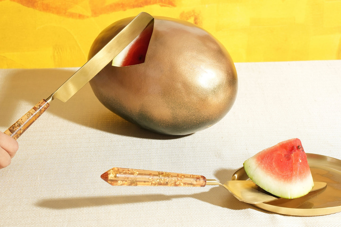 Auric Cake Server Set