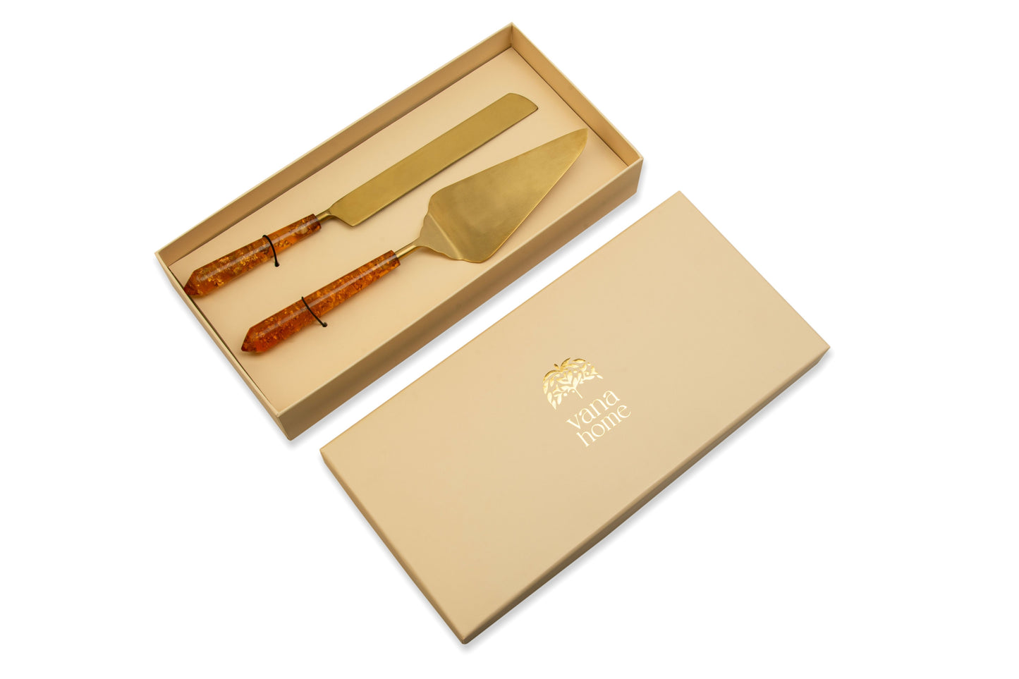 Auric Cake Server Set